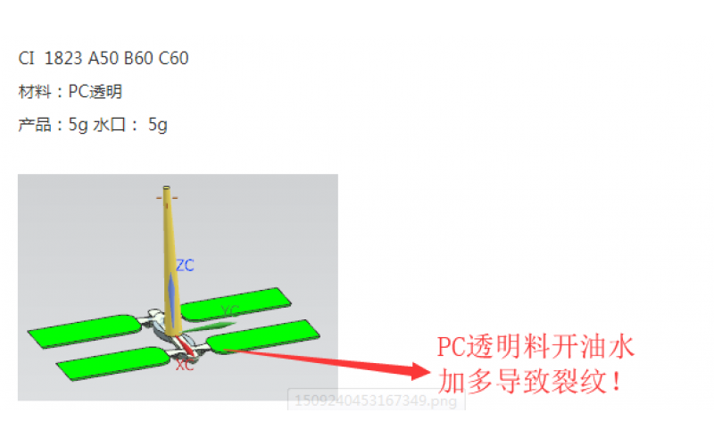 PC 透明件噴油絲印的禁區(qū) ， 容易開(kāi)裂， 小心調(diào)油， 少用開(kāi)油水， 盡量用防白水。